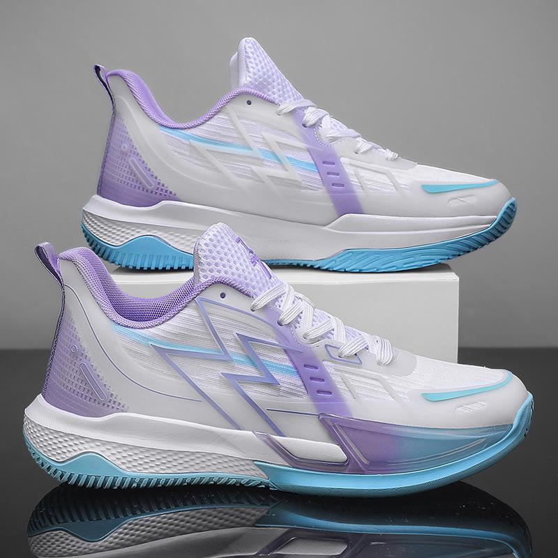 Women's Mesh Breathable, Non-slip, Wear-resistant, Shock-absorbing, Lightweight and Soft-soled Students' Low-top Actual Combat Luminous Sports Shoes