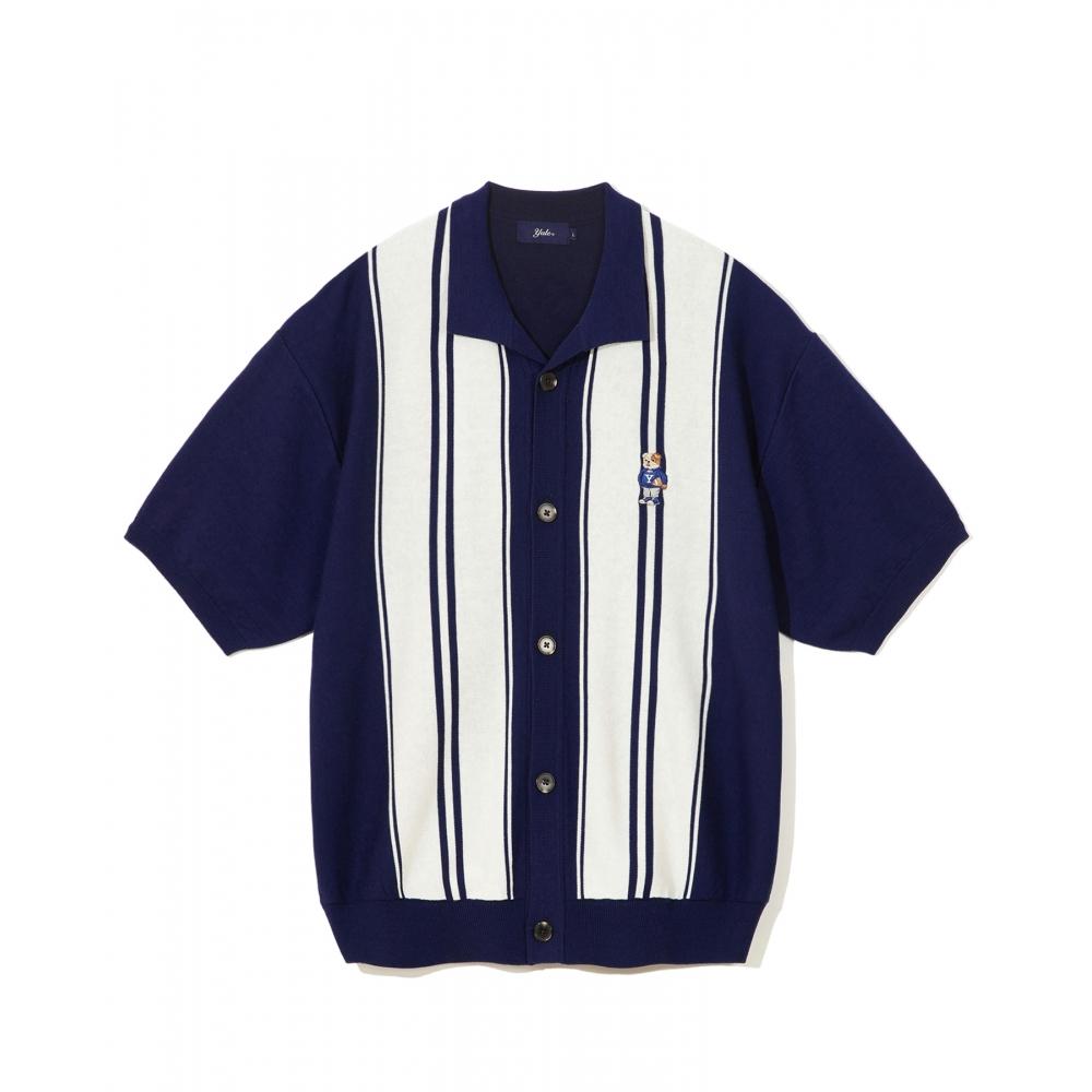 

YALE ВЫШИВКА DAN STRIPE SS KINT NAVY