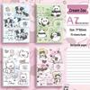 A7 Cute Cartoon Pocket Notebook - Portable Notepad with Plastic Cover for Office & Kindergarten Prize
