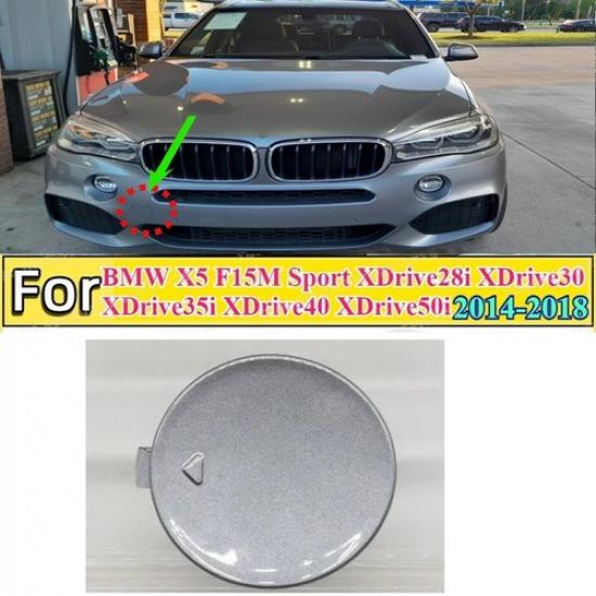 Space Grey A52 Front Bumper Tow Hook Cover for BMW X5 F15M Sport 2014-2018