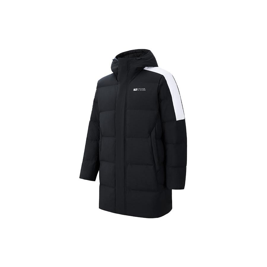 

Anta Champion All-Weather Series Color Block молния с капюшоном средней длины с длинным рукавом и защитой от снега Shell куртка мужская верхняя одежда 952347908-4 S