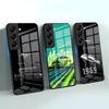 Car M-Mustang-S Phone Case For Samsung S25 S24 FE S23 S22 S21 Plus S20 Ultra Note20Ultra Black Glass Cover