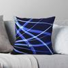 Blue Streams Pillowcase Polyester Linen Velvet Printed Zip Decor Sofa Seater Cushion Case 45X45