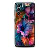 Abstract Plants Flower Phone Case for Samsung Galaxy S26 S25 S24 S23 S22 S20 S21 FE Ultra S25 Edge Plus 5G Soft TPU Cover Capas
