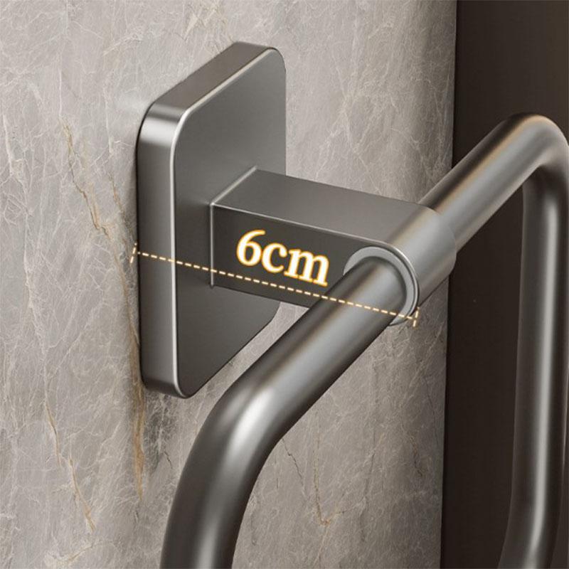 Towel Storage Rack Bathroom Punch-free Wall-mounted Powerful Self-adhesive Creative Towel Ring Toilet Towel Storage Rack