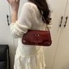 Bag Lady 2025 New Trendy High Sense Fashion Shoulder Messenger Bag Retro Versatile Internet Celebrity Explosion Small Square Bag