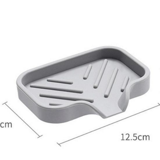 

TEMU Силиконовая мыльница: Беспробивной, Без скопления воды, Креативный дренажный дизайн для ванной комнаты