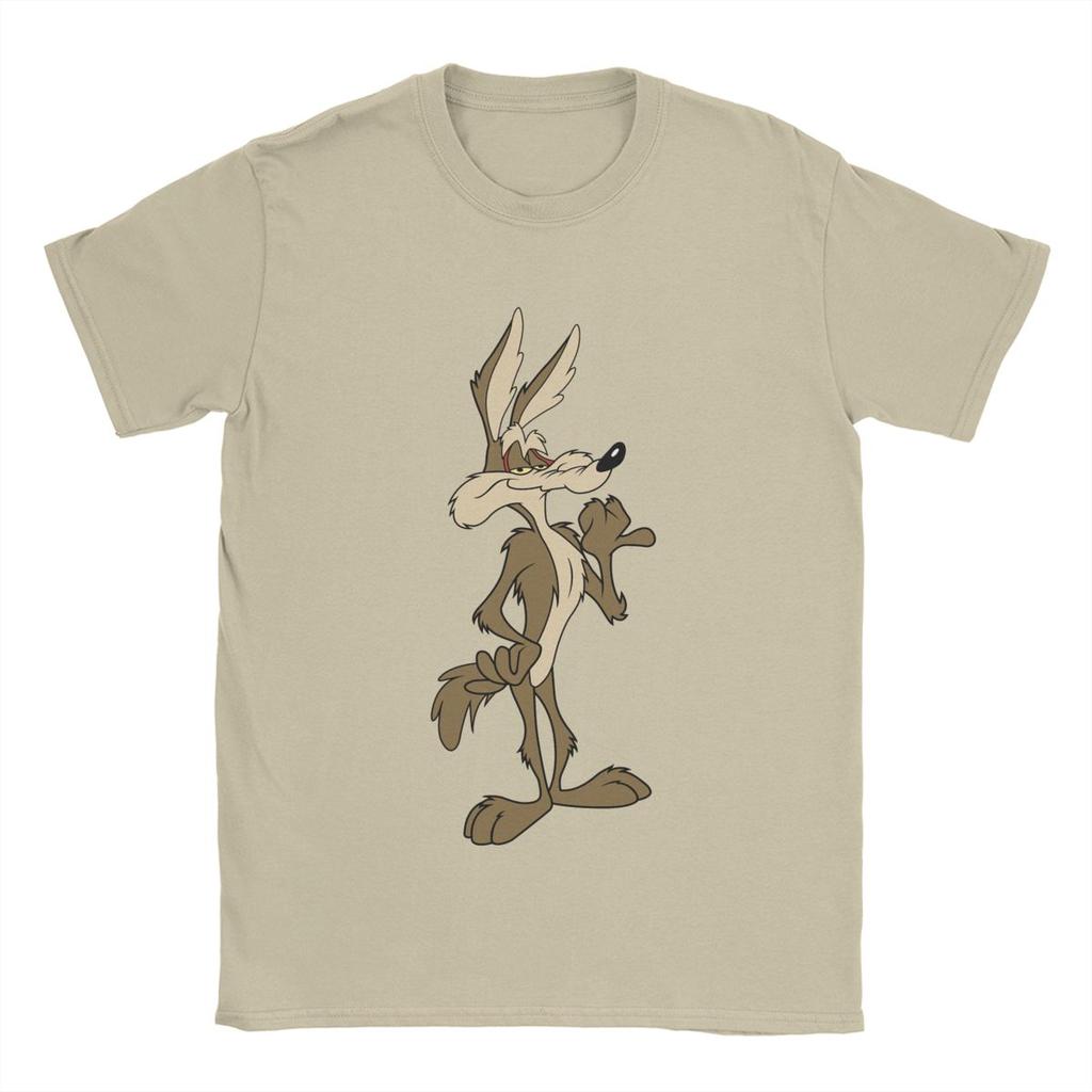 Wile e Coyote T Shirt Men Cotton Novelty T-Shirts Round Neck Tees Short Sleeve Tops Big Size