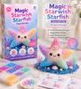 DIY Bead Art Kit Starfish Design Creative Craft Set with Assorted Beads Base Accessories and Instructions for Handmade Projects