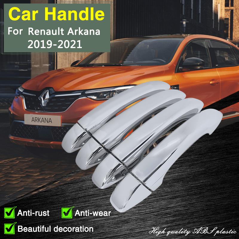 

Хромированная дверная ручка для Renault Arkana Megane Conquest Samsung XM3, автомобильные аксессуары, защитная пленка