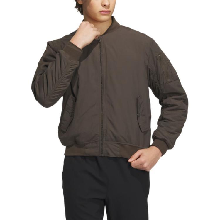 adidas Bomber Jacket Solid Fit Zip Long Sleeve Sports Jacket IT6070