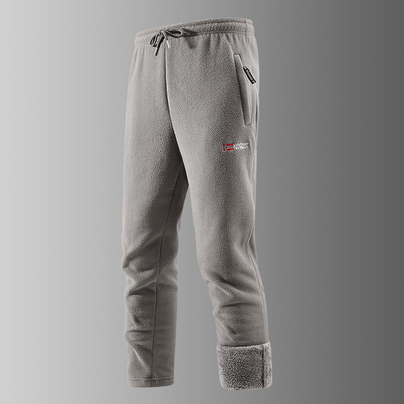 Men's Autumn Winter Norwegian Fleece Pants Outdoor Velvet Thickened Warm Comfortable Fashion Pants Good Soldier