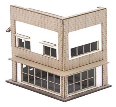 Advance Z Gauge 0021 Signboard Building Shop B Structure (Paper Kit)