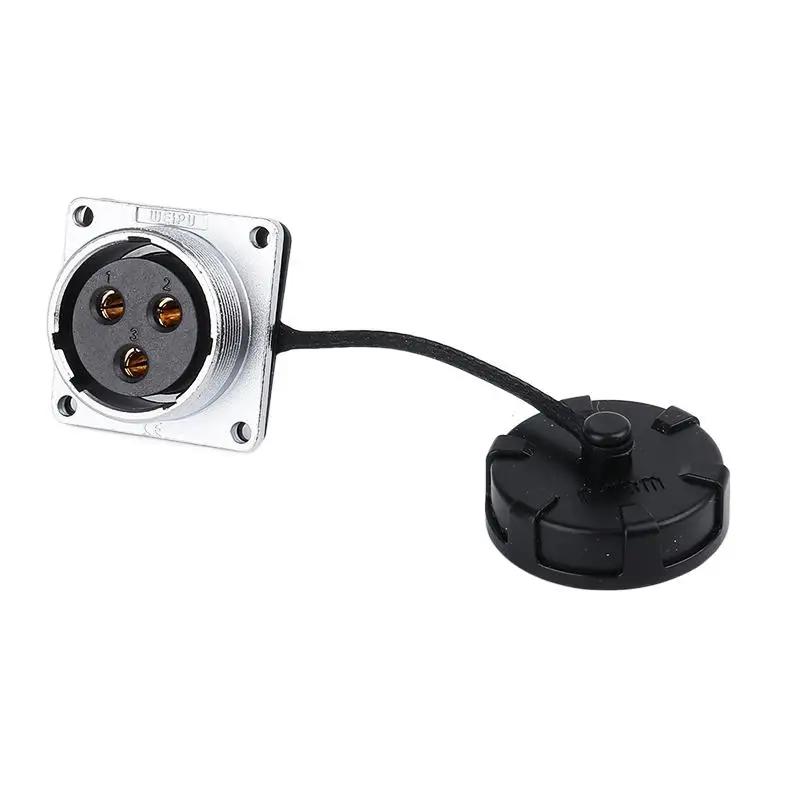 WEIPU WS28 Waterproof IP65 Electrical Connector 2-26 Pin M28 Auto Power Adapter For Solar LED Lighting Display Ebike Motorcycle