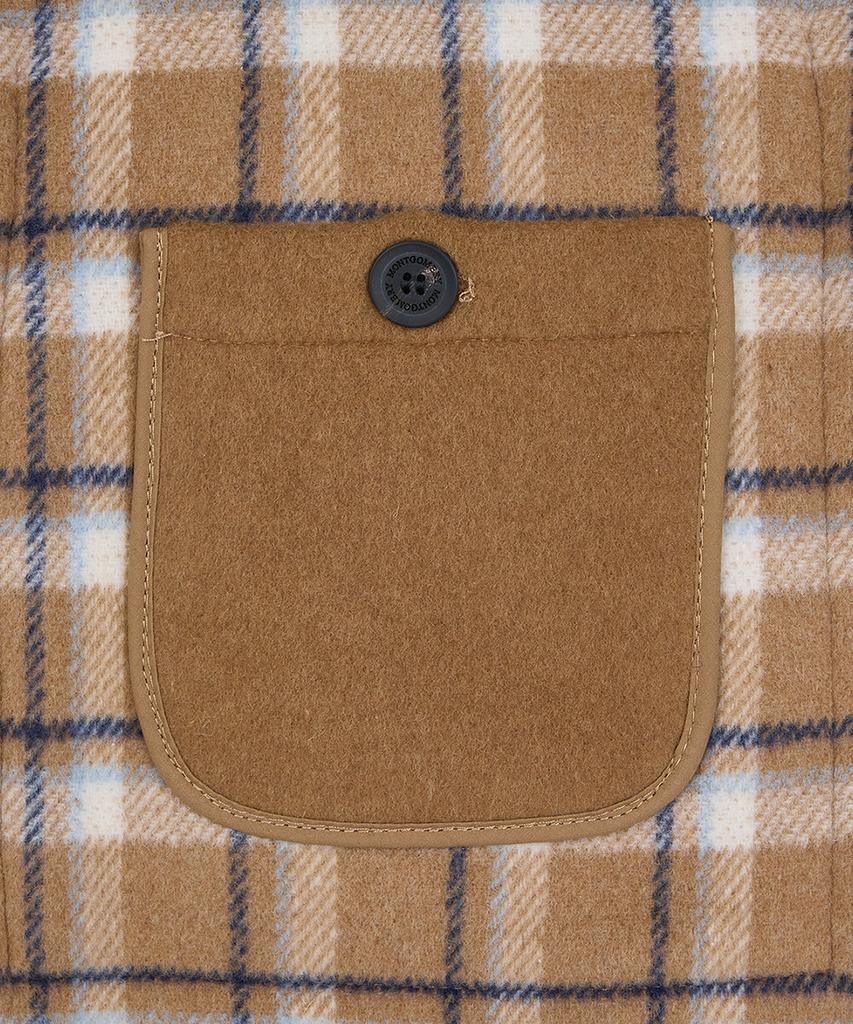 Montgomery Classic Fit Duffle Coat With Horn - Camel