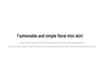 Summer 2025 Floral High-Waisted Loose Slimming Drawstring Anti-Exposure Cake Skirt