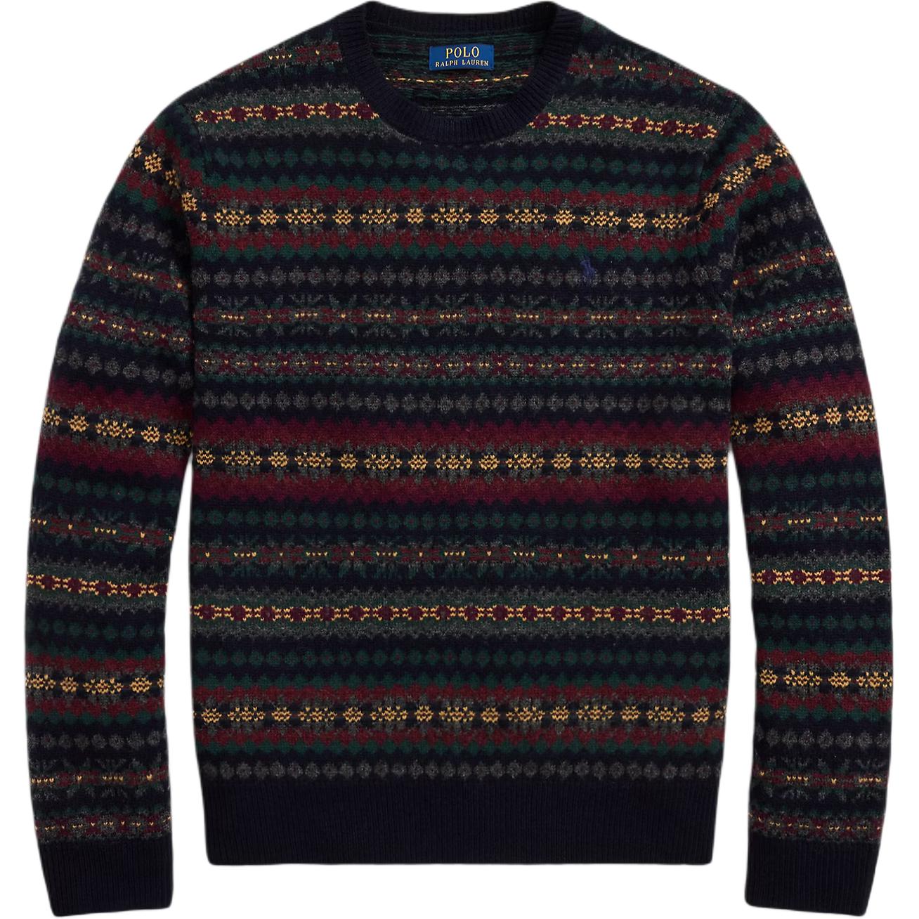 

Polo Ralph Lauren Свитер из шерсти с узором Fair Isle Мужской свитер 710981615-001 M