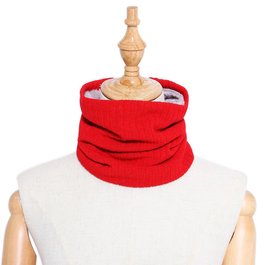 Unisex Wool Neck Gaiter: Faux Collar for Cervical Support, Thickened, Warm Knitted Scarf & Head Protector.