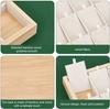 Bamboo Wood Stackable Jewelry Organizer Tray with Soft Pads Necklace Pendant Display Plate for Home Display & Retail Store
