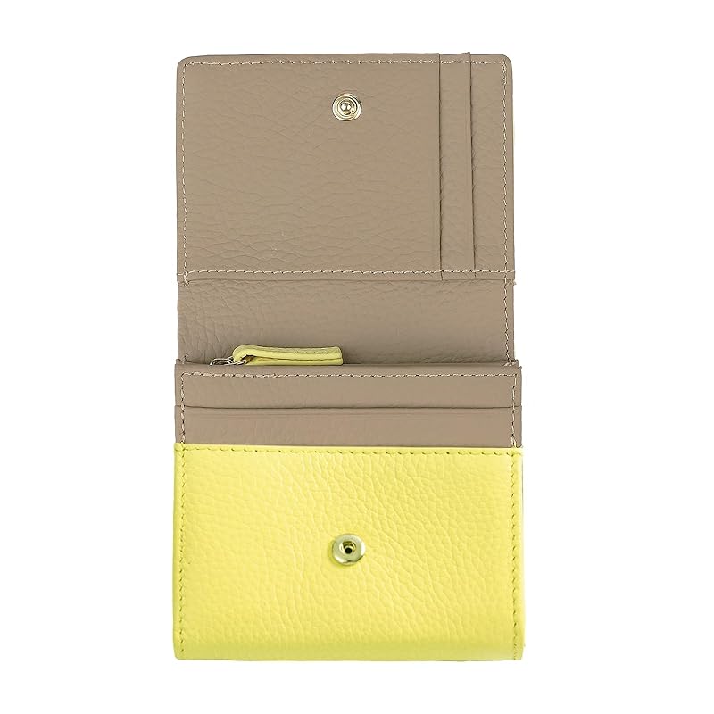 

[imeetu] wallet bifold wallet ladies genuine leather RFID Skimming prevention L type zipper mini wallet travel wallet compact card case coin purse key