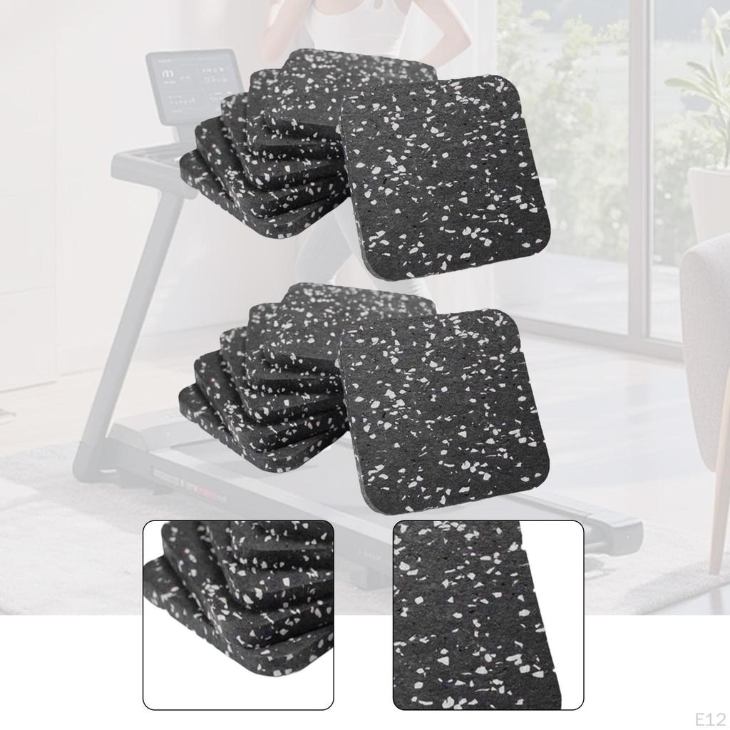 12 kusů podložka pod běžecký pás antivibrační multifunkční gumová podložka cvičební vybavení pro