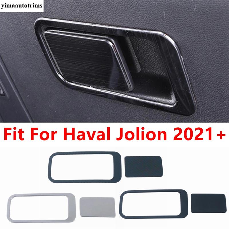 Interior Accessories For Haval Jolion - 2024 Car Center Control Glove Storage Box Handle Frame Sequin Cover Trim Decoration