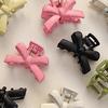5Pcs Girl Hairpins 3D Bow Design Matte Texture Hair Clips Lightweight Small Gripper
