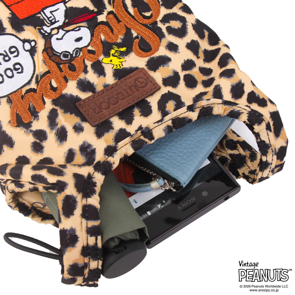 Collection Snoopy Mini Shoulder Bag ODB039 Leopard Print OUTDOOR PRODUCTSPEANUTS