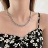 Unisex Titanium Steel Cuban Link Necklace – Trendy, Simple, and Versatile Clavicle Chain