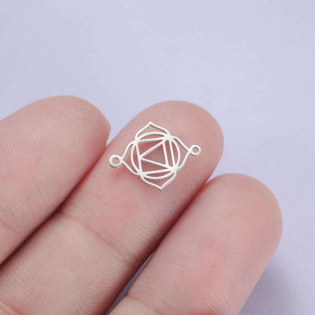 LIKGREAT Yoga Pendant 7Chakra Pendants for DIY Jewelry Handmade Decor Energy Healing Meditation Charm for Bracelet Necklace Gift