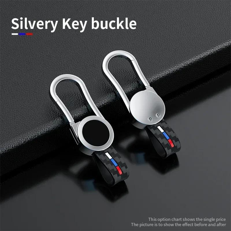 Alloy+Carbon Fider Car Key Case Holder Chain Toyota Alphard VELLFIRE 2012 PREVIA 2019 2020 2021 Car Interior Accessories