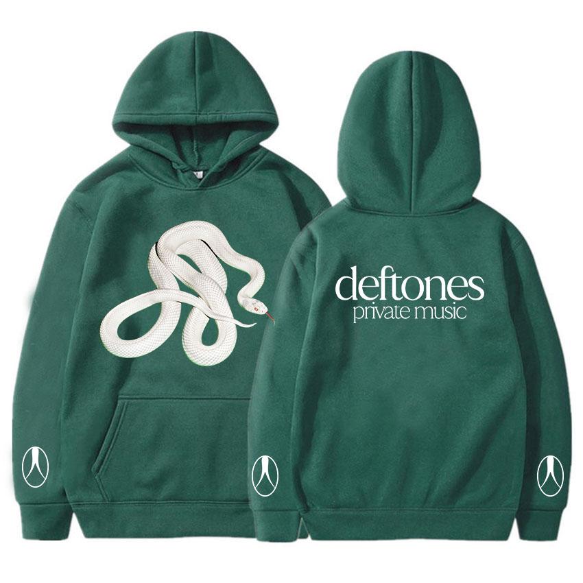 Private Music Snake Hoodie Band Deftones Graphic Sweatshirts Autumn Fleece Casual Male Pullovers Long Sleeve Unisex