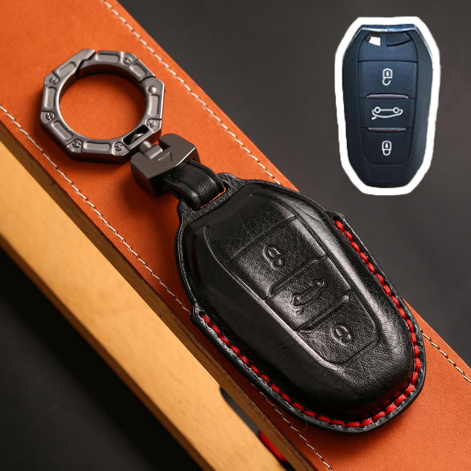 

Suitable For Peugeot Citroen Cx6 Key Set C5 Yunyi Ds High-Grade Elysee C4 Sega C3L Case 3008 Buckle чорний