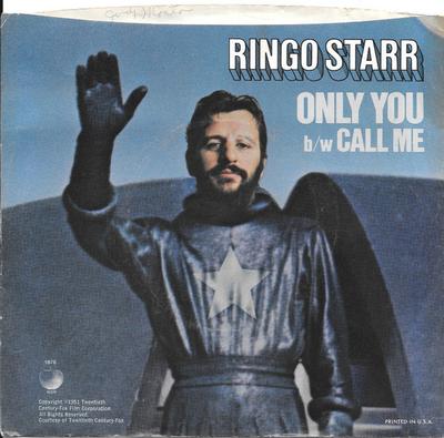 7inch Record RINGO STARR - Only You 1876 Apple Records 1974 UK Rock Used