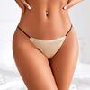 1PC Panties Sexy Underwear Solid Color Ice Silk Lingerie Women Knickers Seamless G-string Thongs