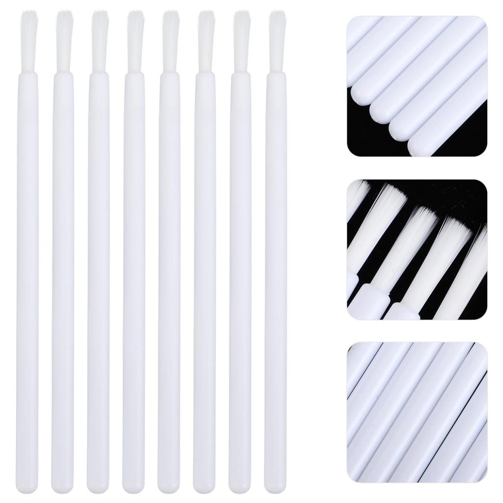 NOLITOY Disposable Lip Makeup Glossy Nylon and Makeup Cosmetic Travel 100-Piece Brushes, Tools, White, Portable, Plastic, Multi-Function, Remover,