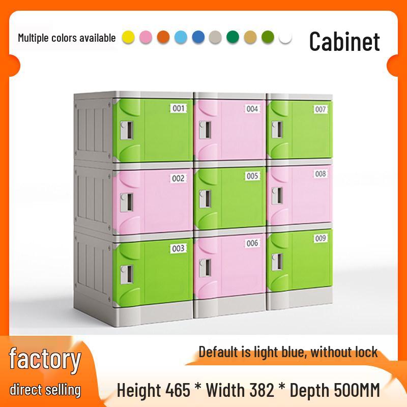 ABS Plastic Student Storage Cabinet with Fingerprint Lock, Anti-collision, Anti-mildew Features
