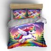 Rainbow Winged Unicorn Bedding Bedding Duvet Cover Set Duvet Cover Pillowcases (1 * Duvet Cover 2 * Pillowcases, Without Duvet Insert)