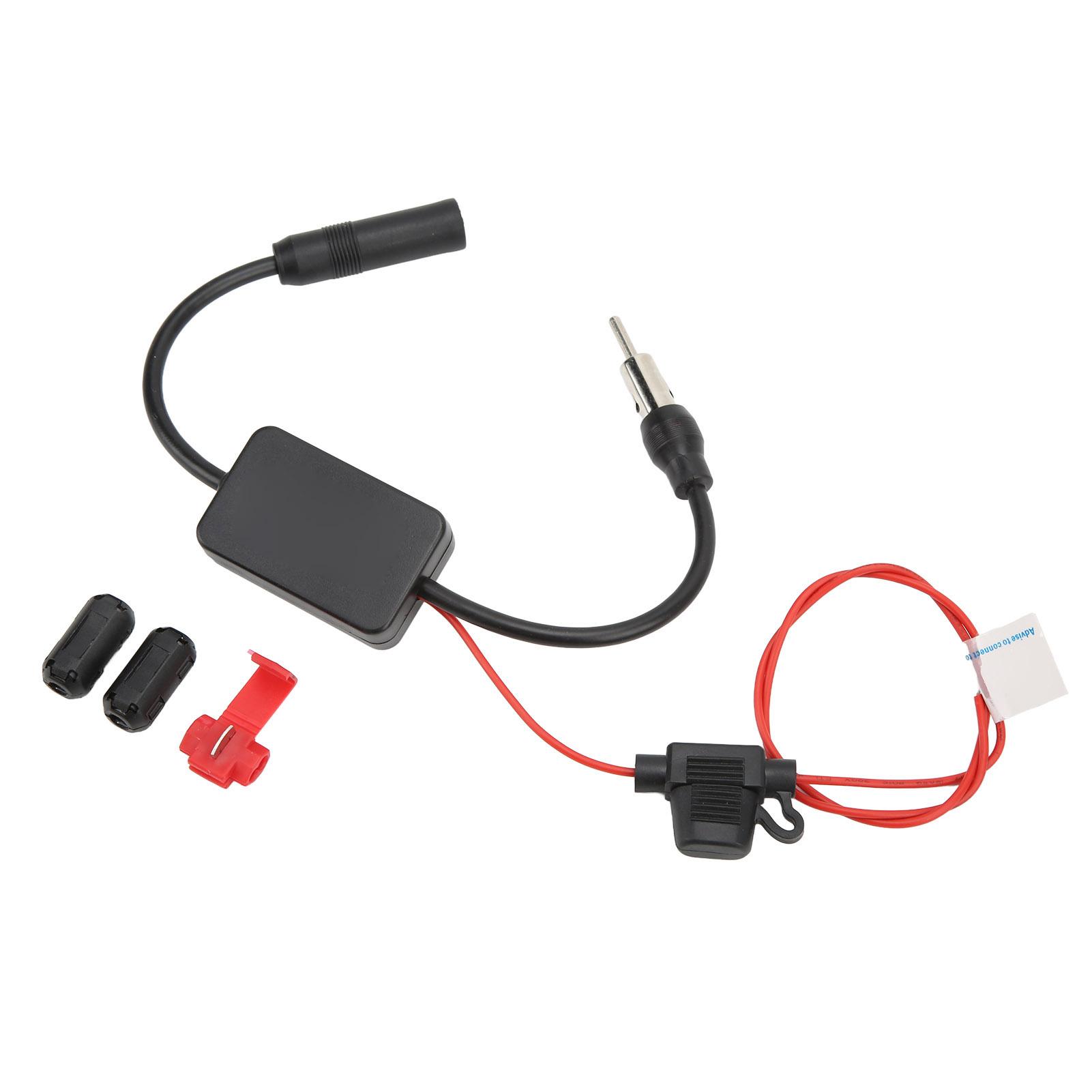 

Автомобильная FM AM радио антенна усилитель сигнала 88108 МГц 12 В Универсальный с защитой от помех