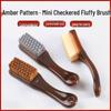 Wenwan Soft & Hard Pig Bristle Brush for King Kong Bodhi Bracelet with Walnut Base