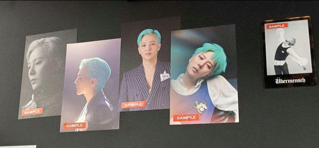 

[ИСПОЛЬЗУЕМЫЕ] Набор открыток G-DRAGON Übermensch Korea с выставкой MD