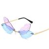 1PC Plastic New Gradient Dragonfly Street Photography Personalized Sunglasses Fashion Trendy Women