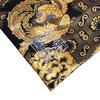 Senshishuin Nishijin Brocade Drawstring Bag Phoenix Large (Lined) Dragon/Black,
