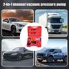 Vacuum Pistols Pump Test Kit, Portable Durable Aluminum Vacuum Gauge Manual Vacuum Pressure Pump Brake Fluid Discharge Kit