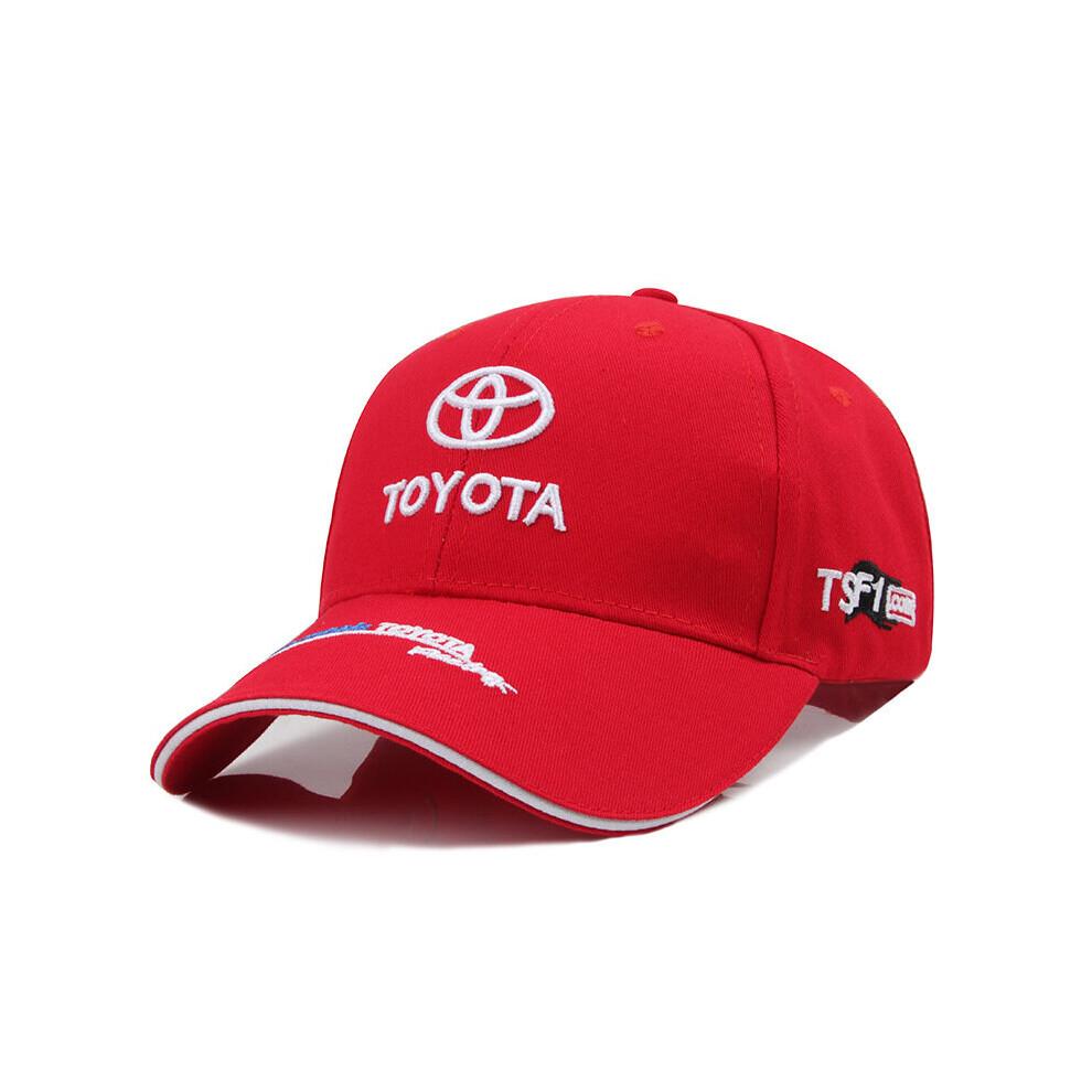 (rot) Bestickte TOYOTA Baseballkappe