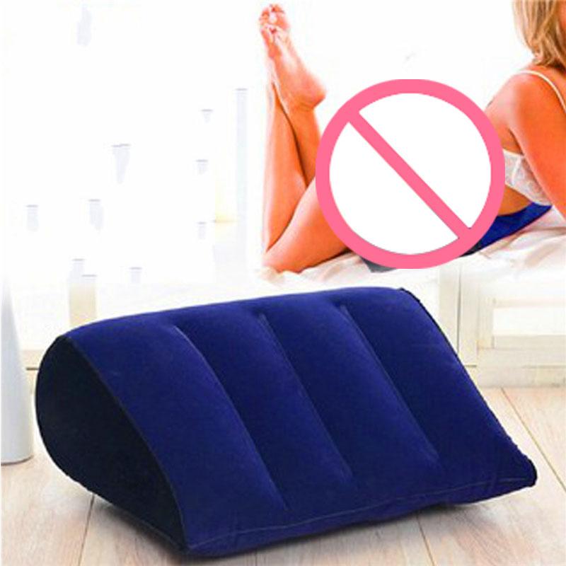 Voksenleker Hev rumpe Spre Ben Oppblåsbar Sexpute Sofa Møbler Trekant Magisk Kilepute Erotiske Produkter Sex for par Gavepumpe