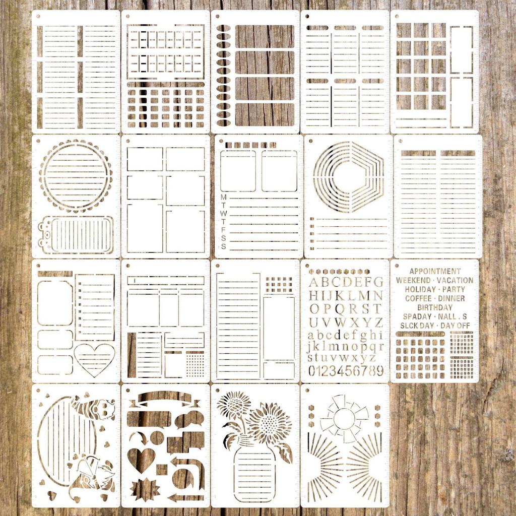 Popular Decorative Diary Painting Stencil Set