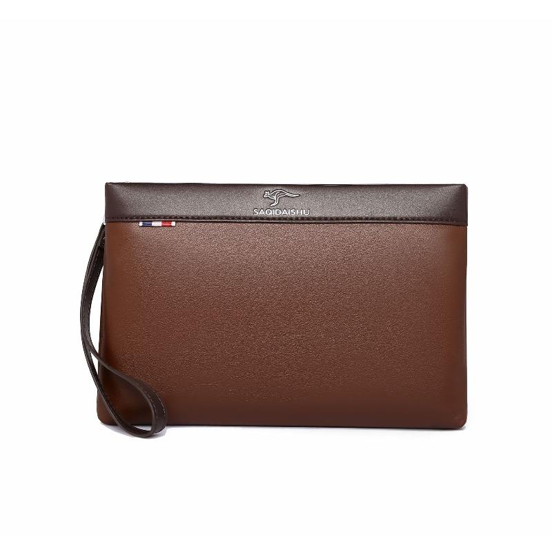 Men's Genuine Leather Underarm Mobile Phone Bag Clutch Bag Business Commuter Long Wallet First Layer Cowhide Bag