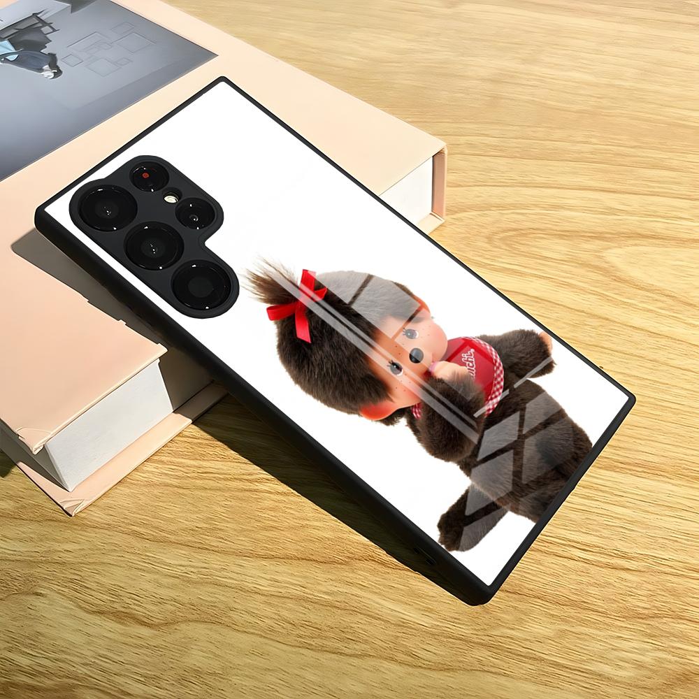 

Cute M-monchhichis Phone Case For S25 Ultra Samsung S26 S24 Fe S22 S20 S23 21 Plus A54 A34 A53 A16 Glass Cover Samsung a53 5g