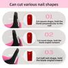 Rounded Edges Acrylic Fake Nail Clippers Built-in Nail Buffer Nail Tools  For Acrylic Nails
